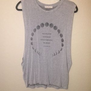 UO truly madly deeply open side tank top